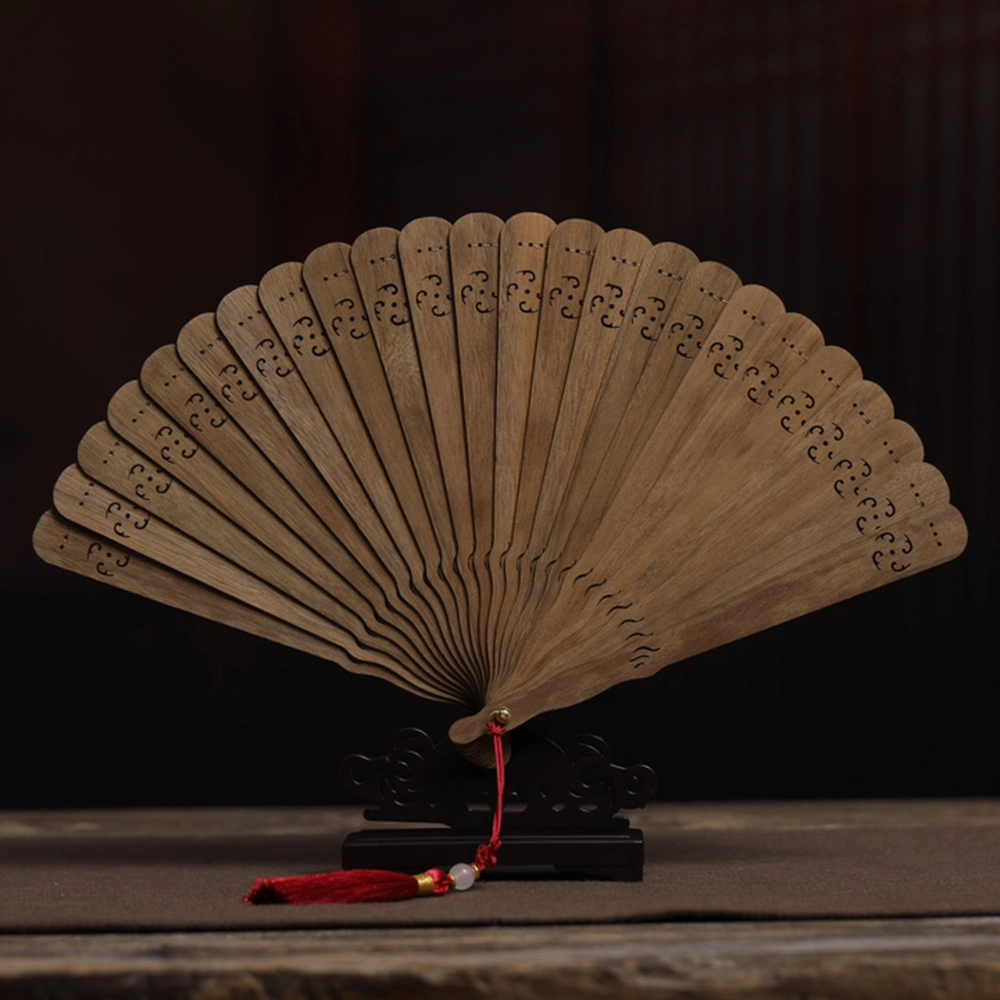 得笙陌 回纹（苏扇） 楠木 木作扇子 男女同款情侣款