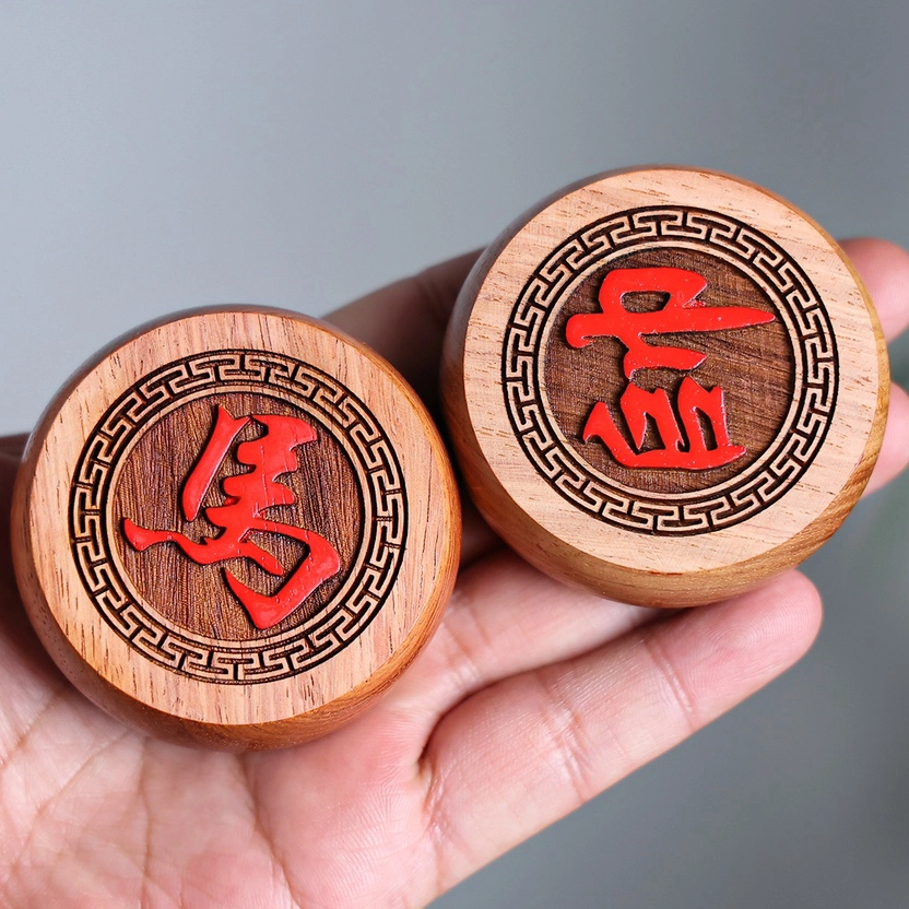 得笙陌 中国象棋红木棋子国潮新中式益智潮玩 缅花 木作 男女同款情侣款