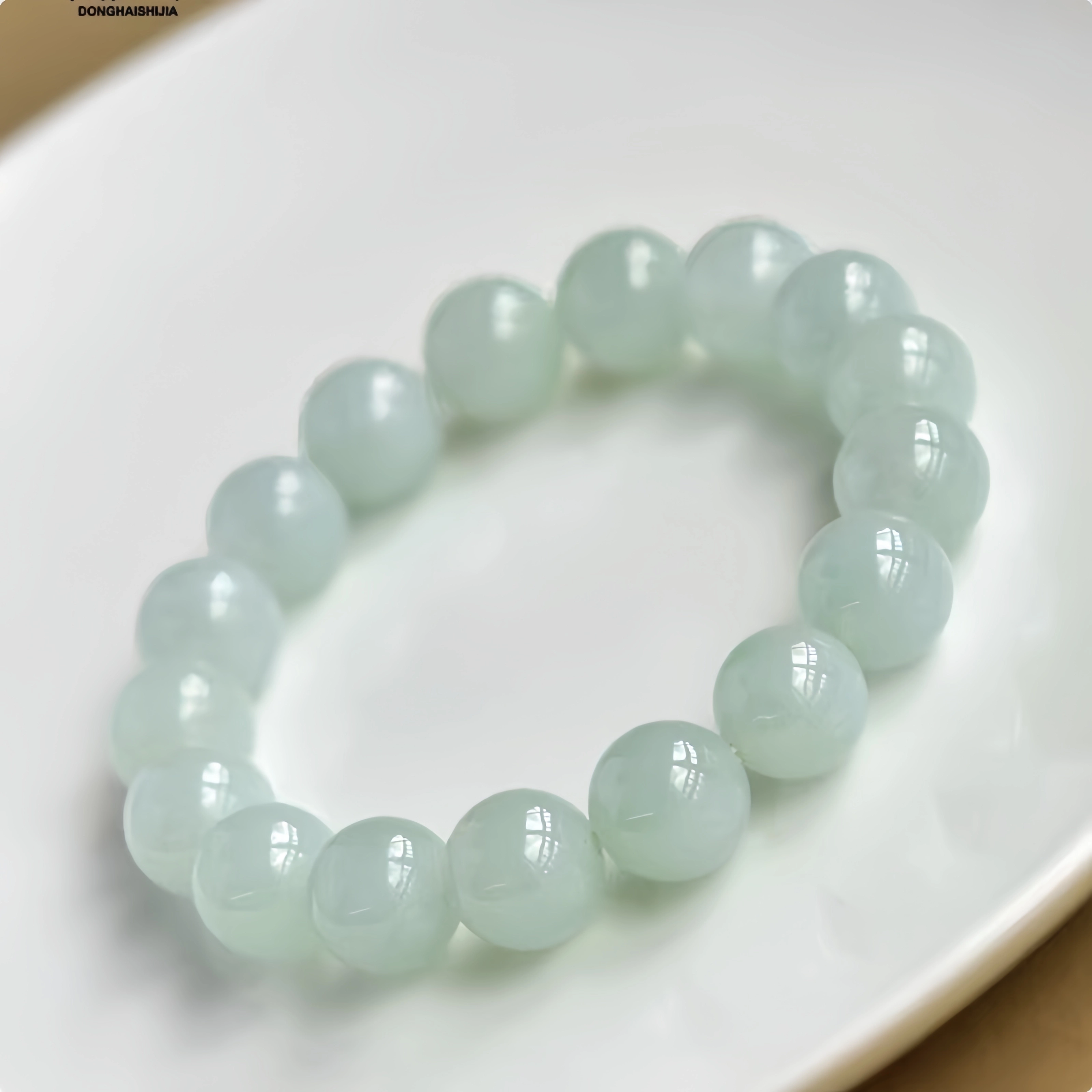 七小匠 小众国潮风 新中式 转运 圆珠 糯种 翡翠手串 男女同款情侣款
