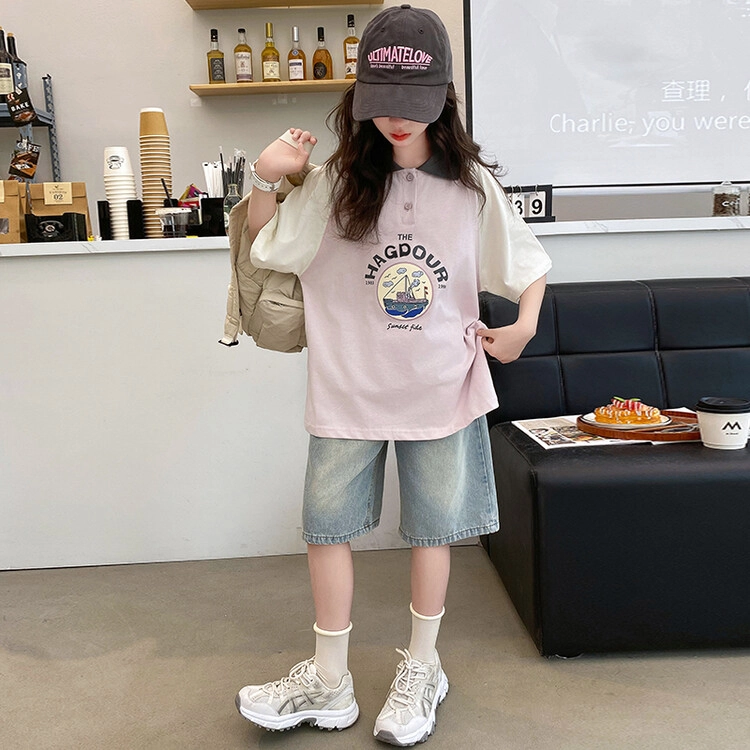 大童 蓝精灵 舒适柔软亲肤休闲运动套装