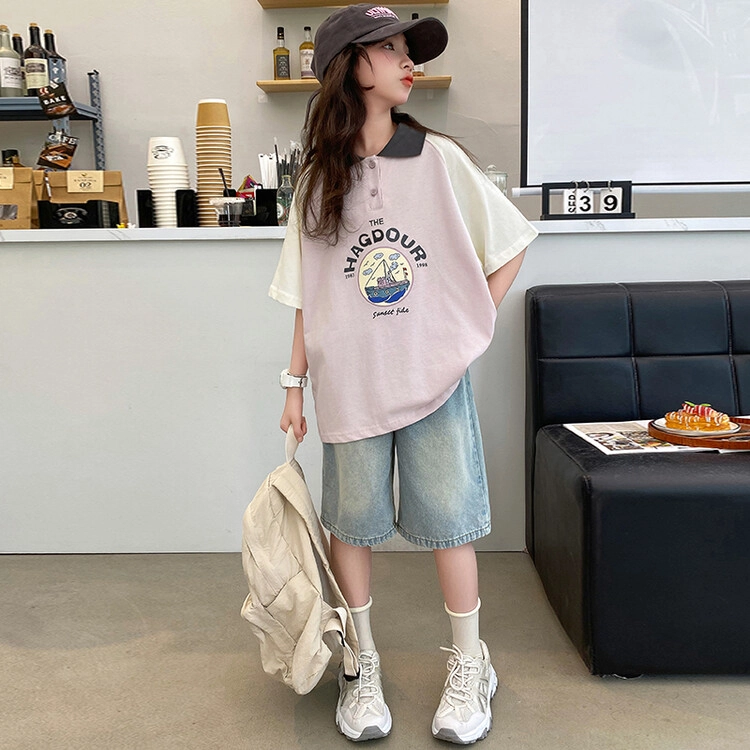 大童 蓝精灵 舒适柔软亲肤休闲运动套装