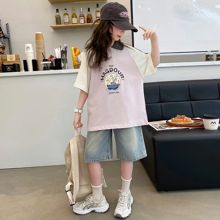 大童 蓝精灵 舒适柔软亲肤休闲运动套装