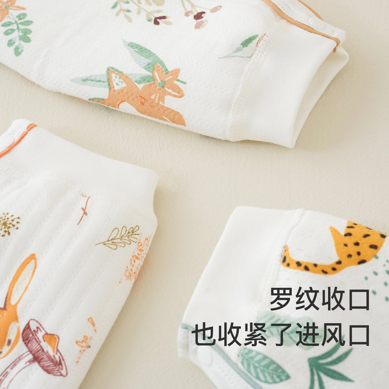 童泰 婴儿连体衣秋冬季保暖宝宝衣服合身内衣侧开按扣长袖爬服连体装 婴童