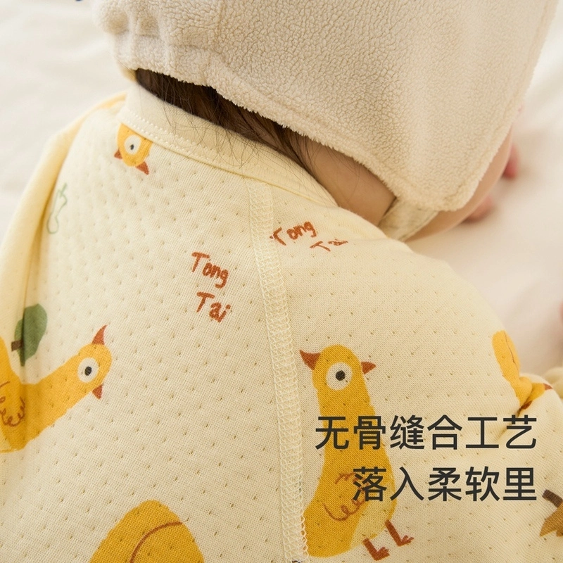 童泰 童装 纯棉卡通图案印花连体装 男童女童
