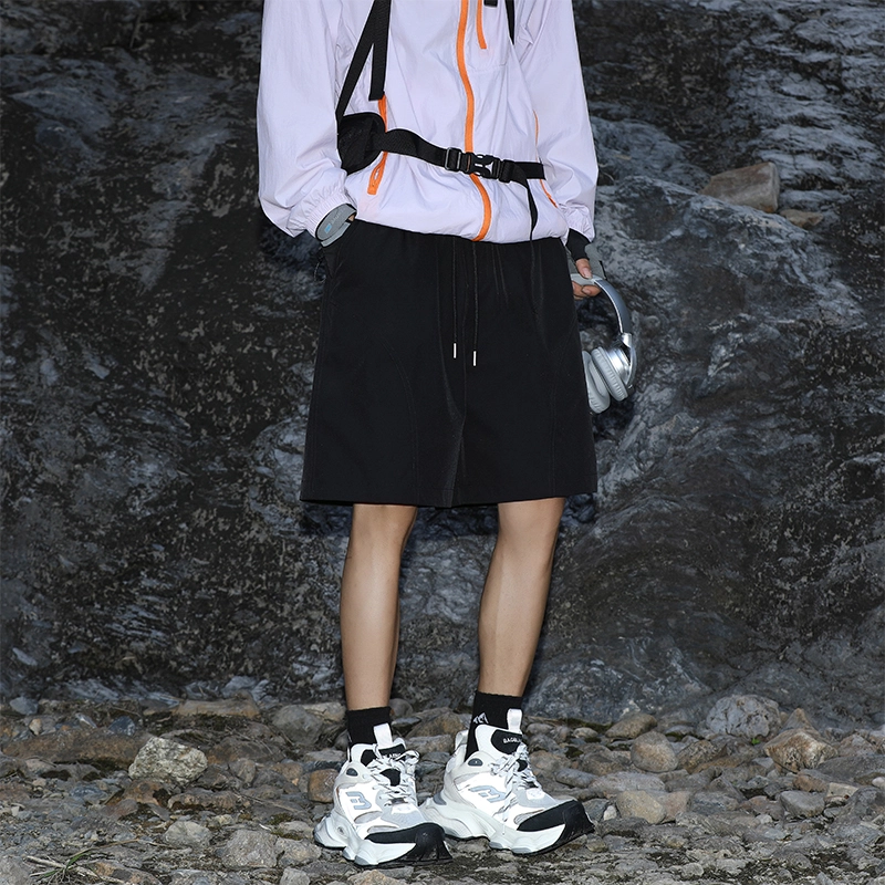 行更远 美式机能风山系户外登山徒步运动骑行速干凉感透气宽松百搭工装休闲短裤 男女同款