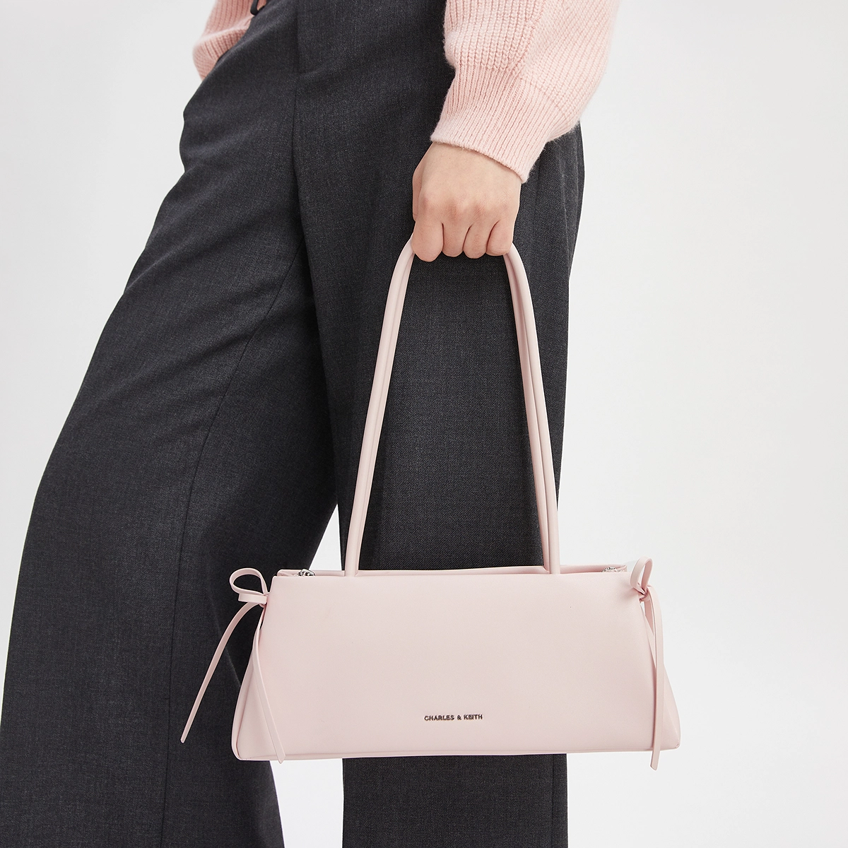 CHARLESKEITH ck PU Soft PinkNoirMeringue White