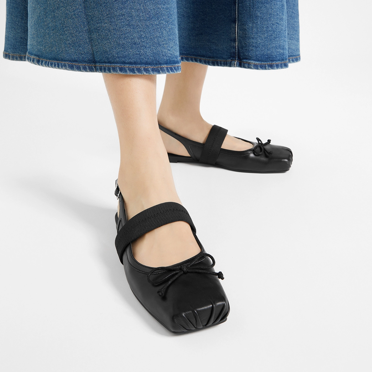 CHARLESKEITH ck PU 0.8cm BeigeBlack