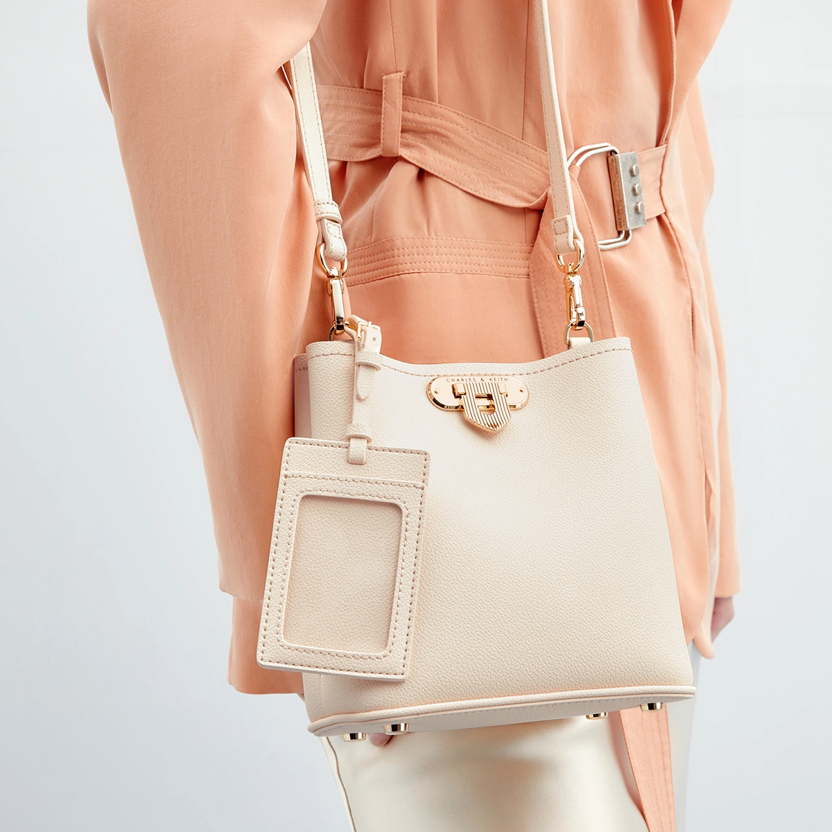 CHARLESKEITH pu BeigeBlackMultiCream