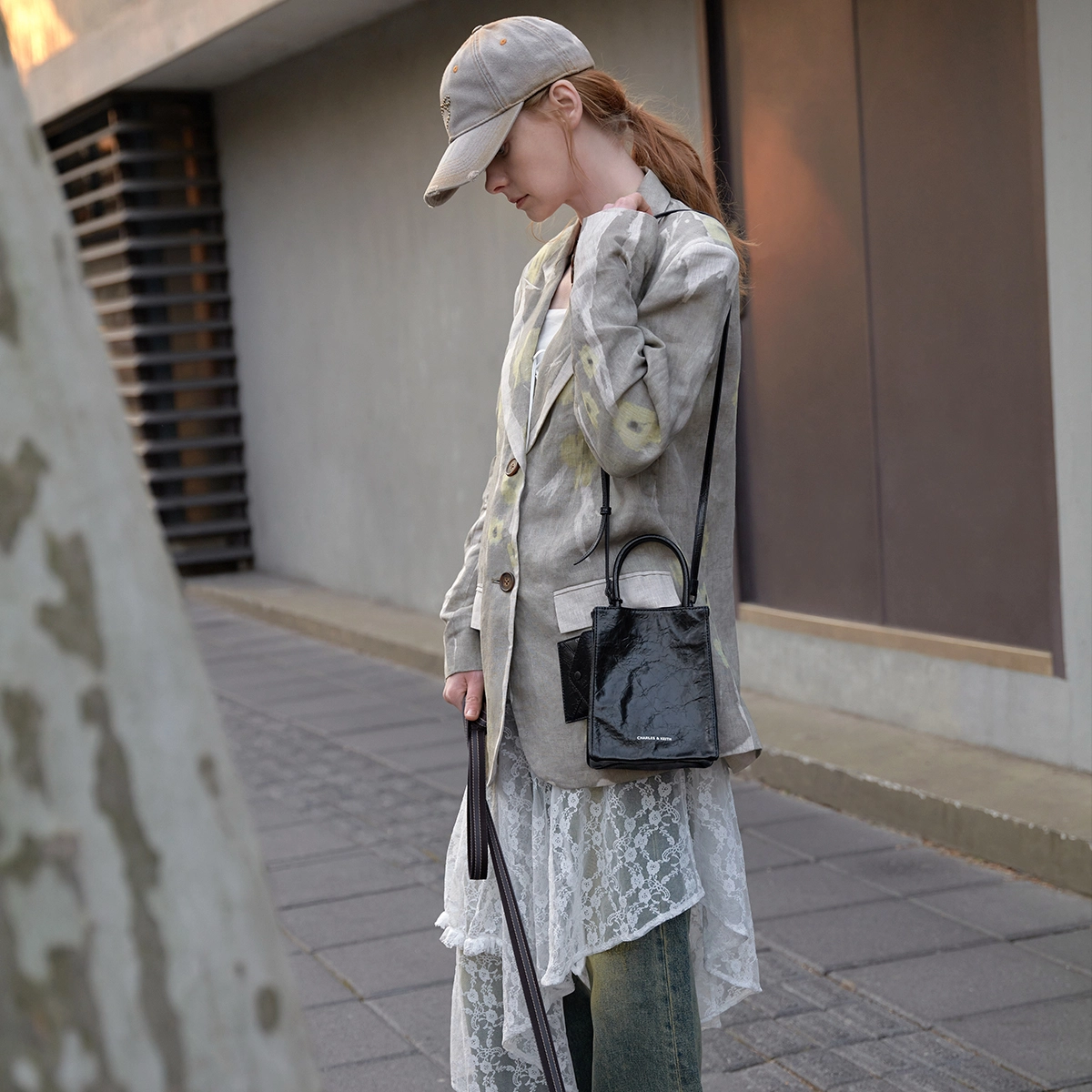 CHARLESKEITH ck PU CreamJet BlackSilver