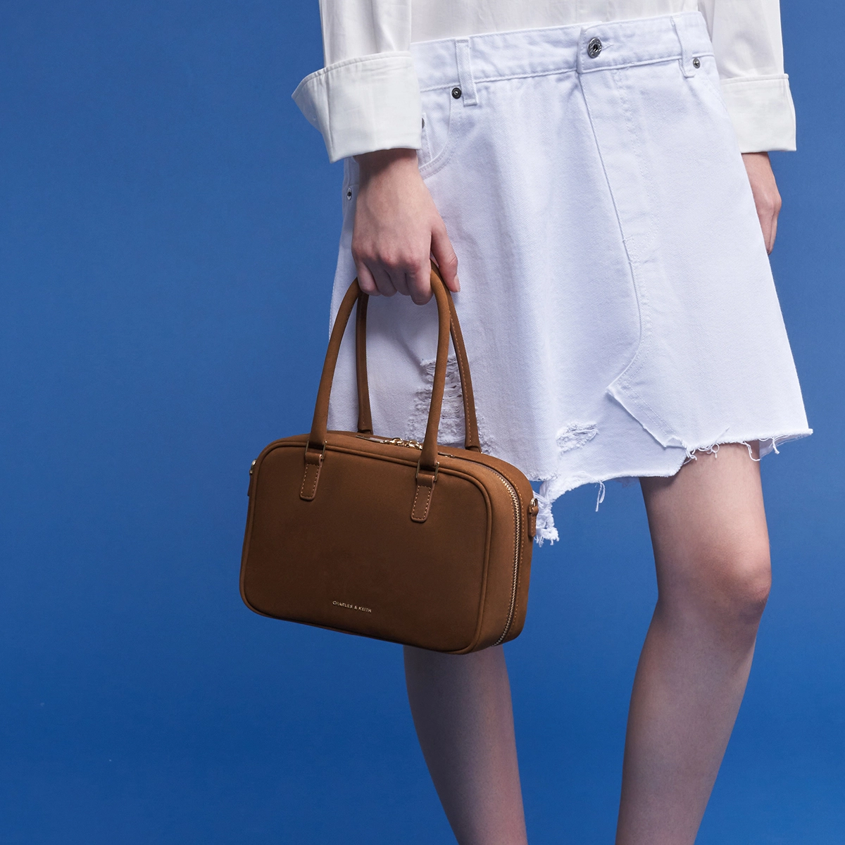 CHARLESKEITH ck PU BrownCreamNoirPewter