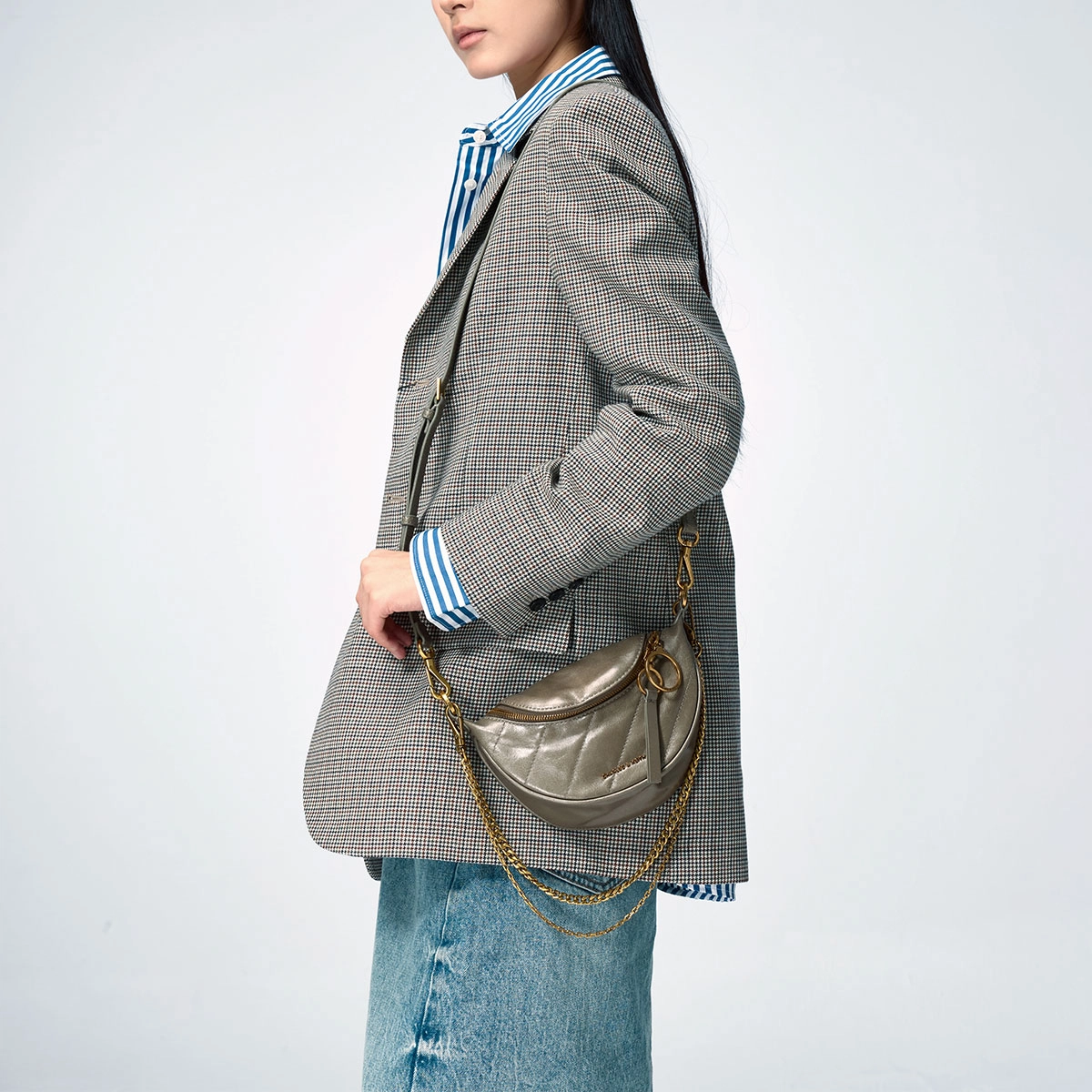 CHARLESKEITH ck PU NoirDistressed CoffeeDeep Olive
