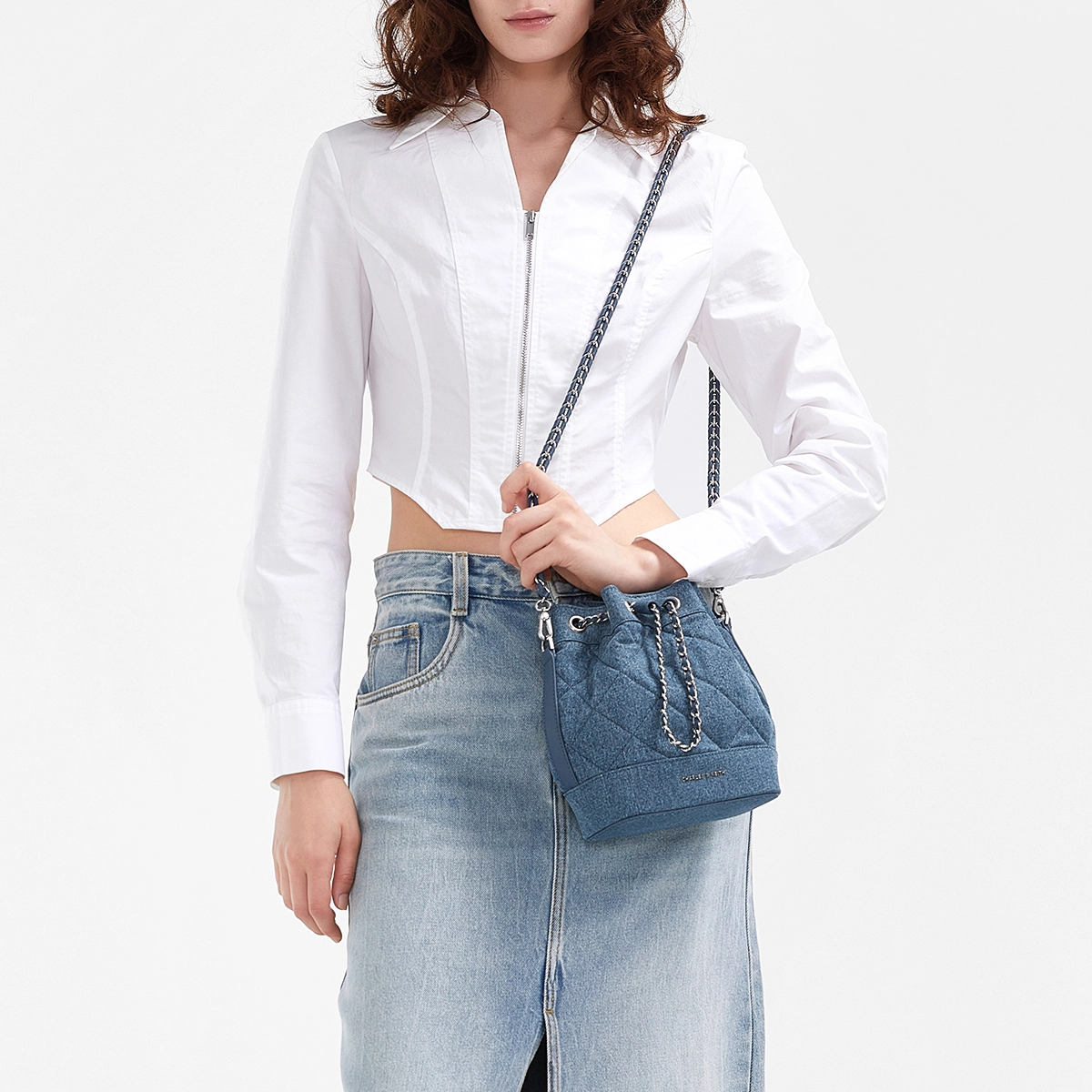 CHARLESKEITH ck PU NoirBeigeLight PinkDenim Blue