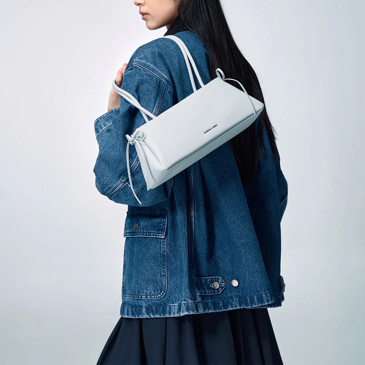 CHARLESKEITH ck PU Soft PinkNoirMeringue White