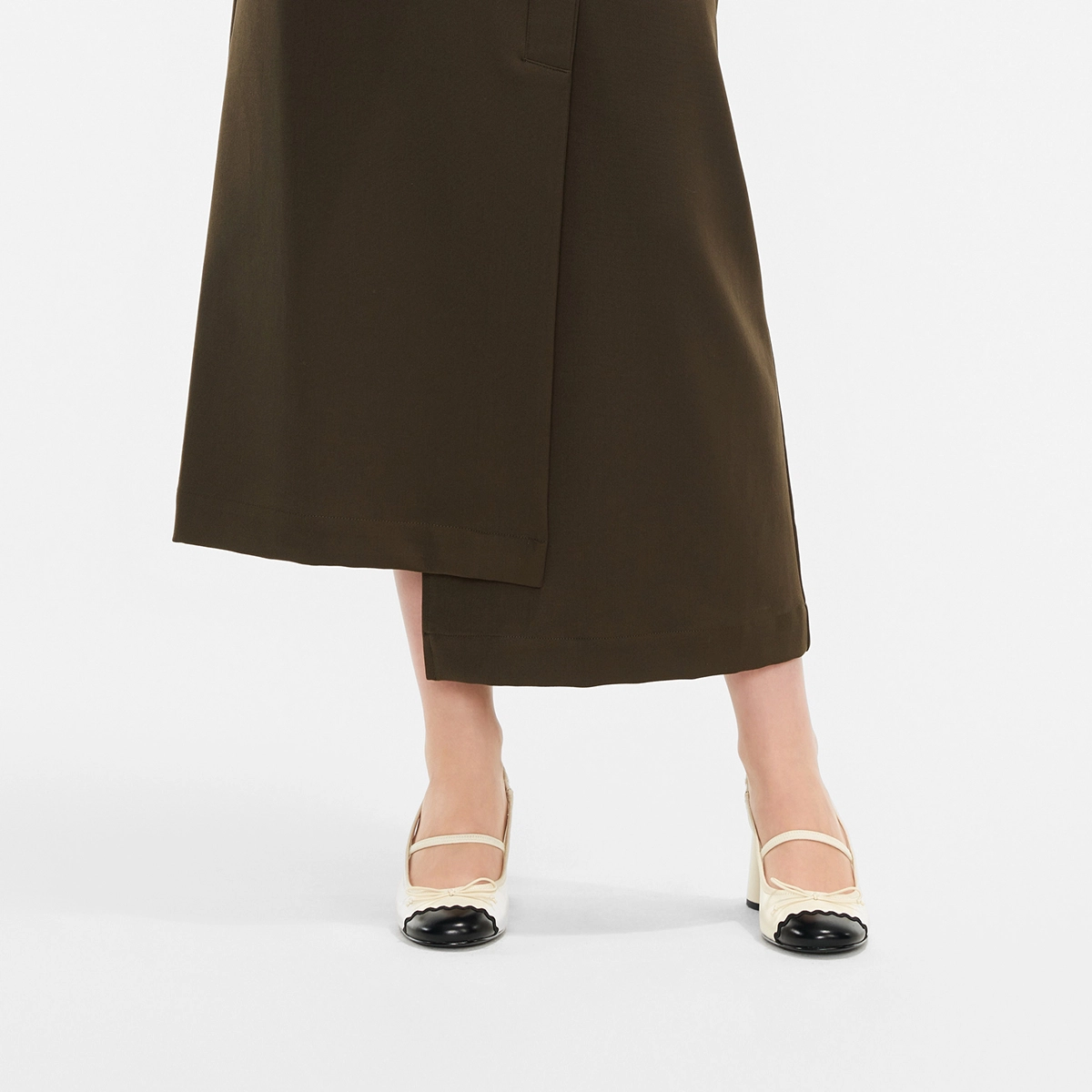 CHARLESKEITH ck PU 6.5cm CreamBlack