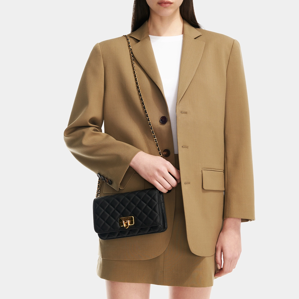 CHARLESKEITH PU ck BlackBeigeCream