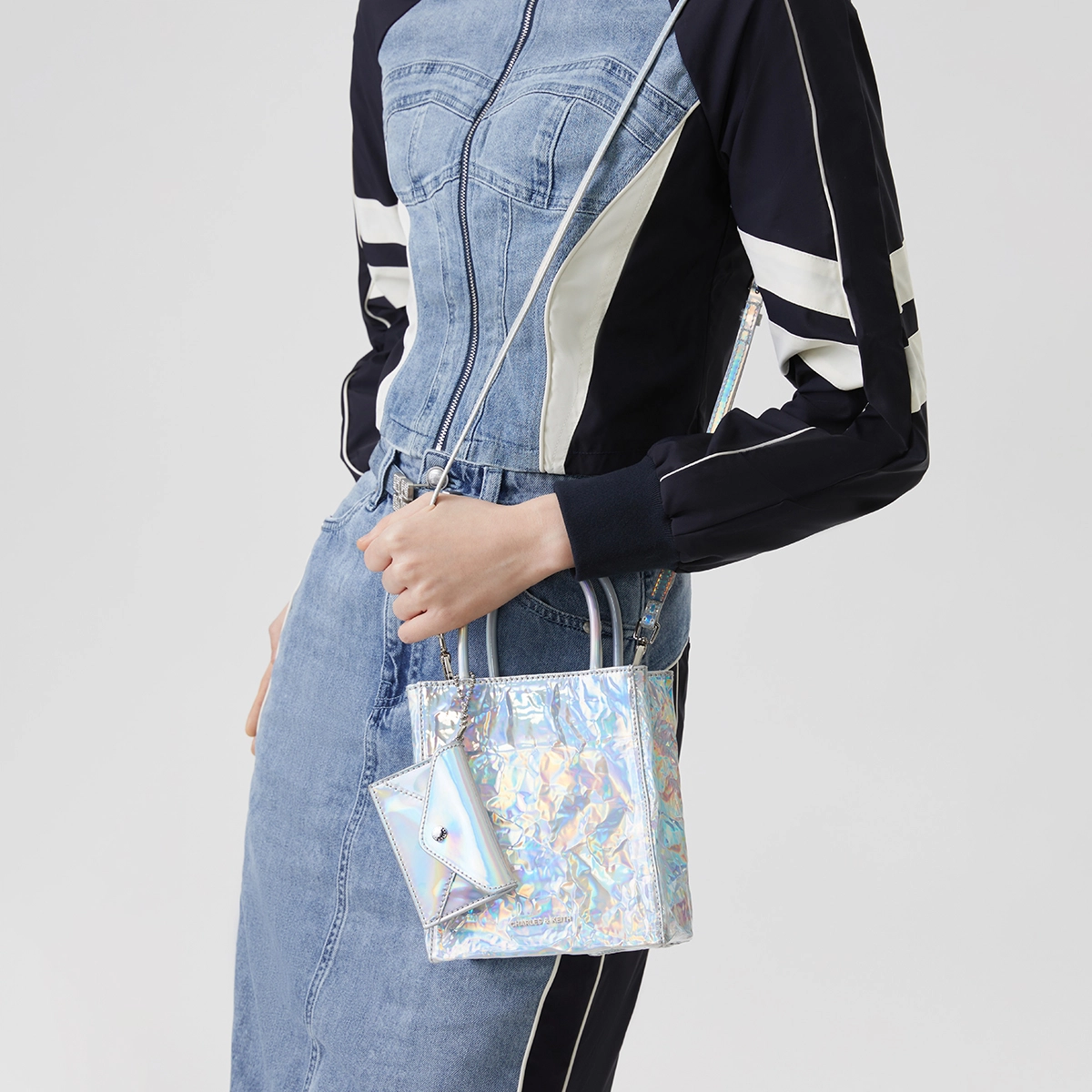 CHARLESKEITH ck PU CreamJet BlackSilver
