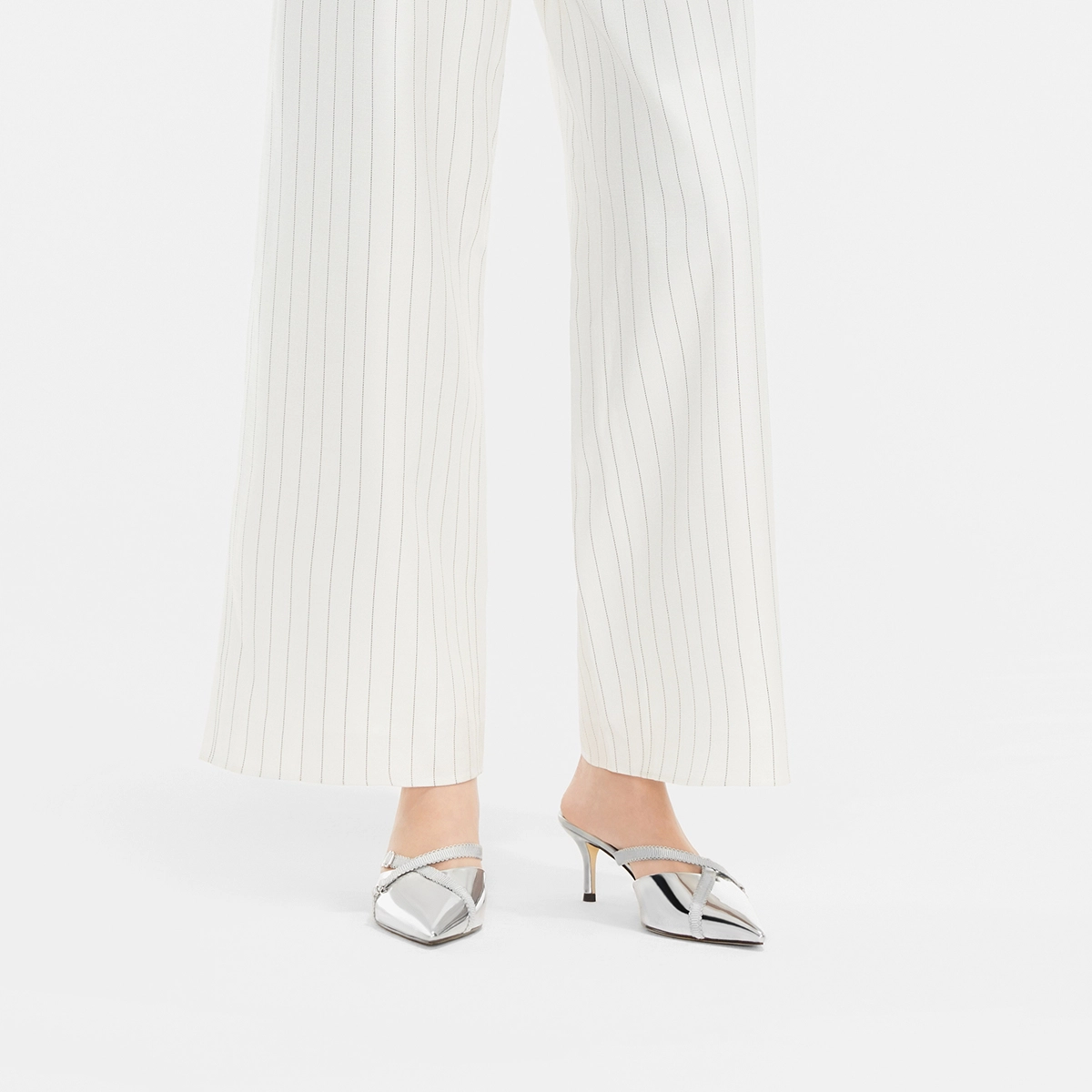 CHARLESKEITH ck 6.3cm SilverNudeBlack