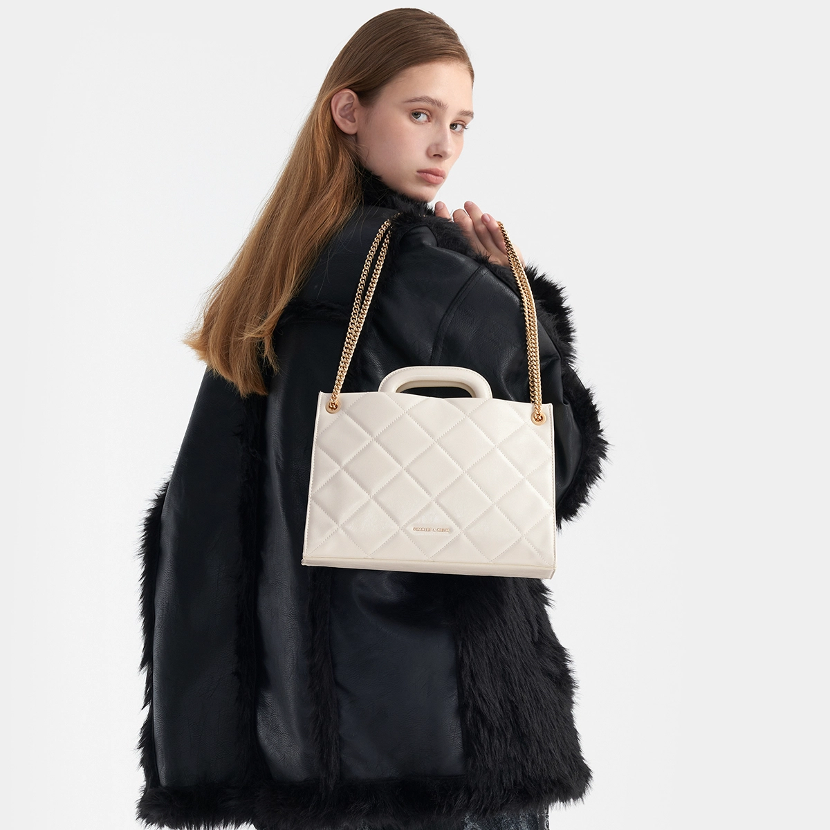 CHARLESKEITH ck 24 PU BlackCreamSilver