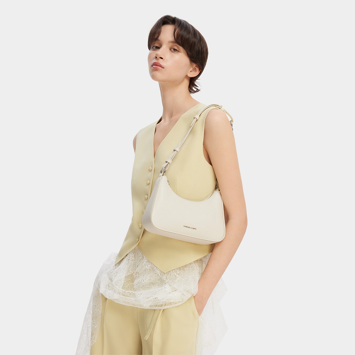 CHARLESKEITH ck PU CreamNoirLight Pink