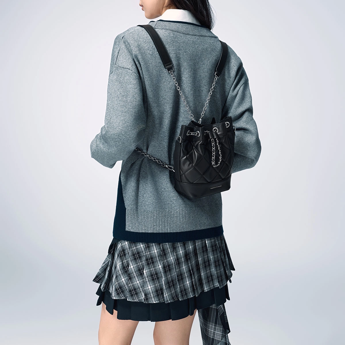 CHARLESKEITH ck PU NoirBeigeLight PinkDenim Blue