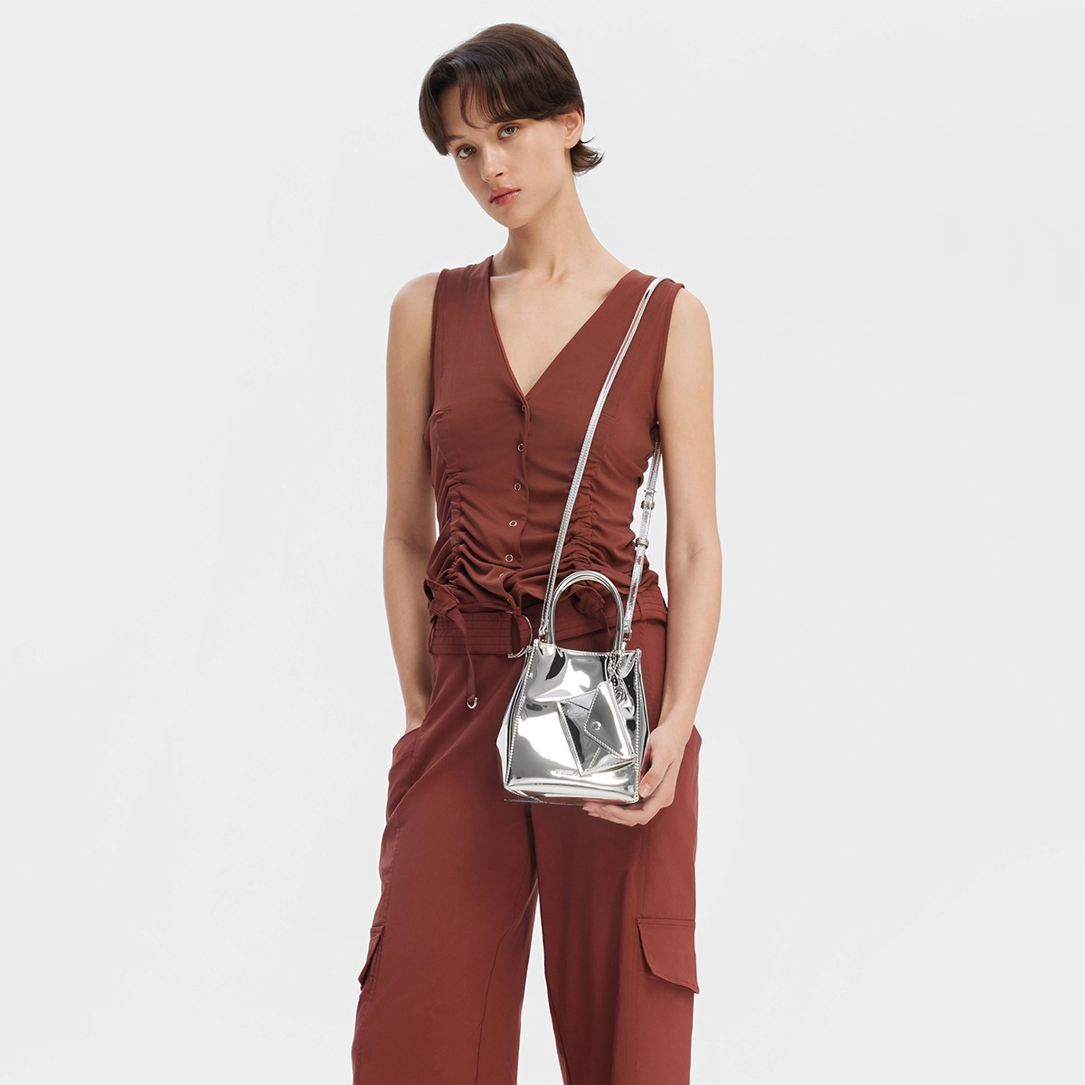 CHARLESKEITH ck PU CreamJet BlackSilver