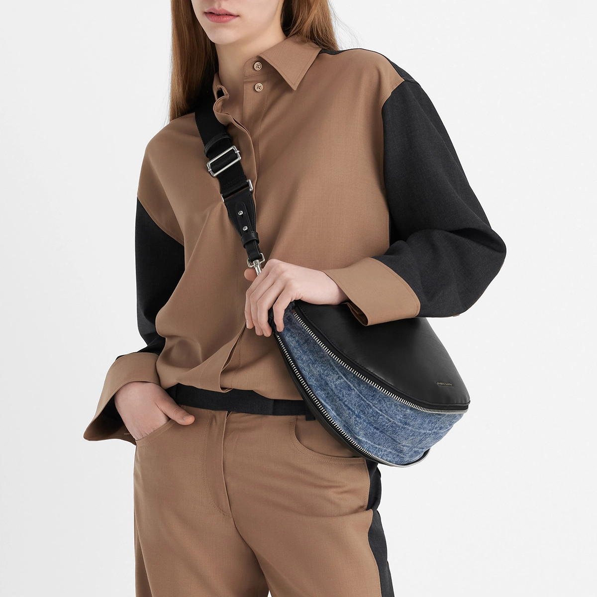 CHARLESKEITH ck pu NoirCreamTan