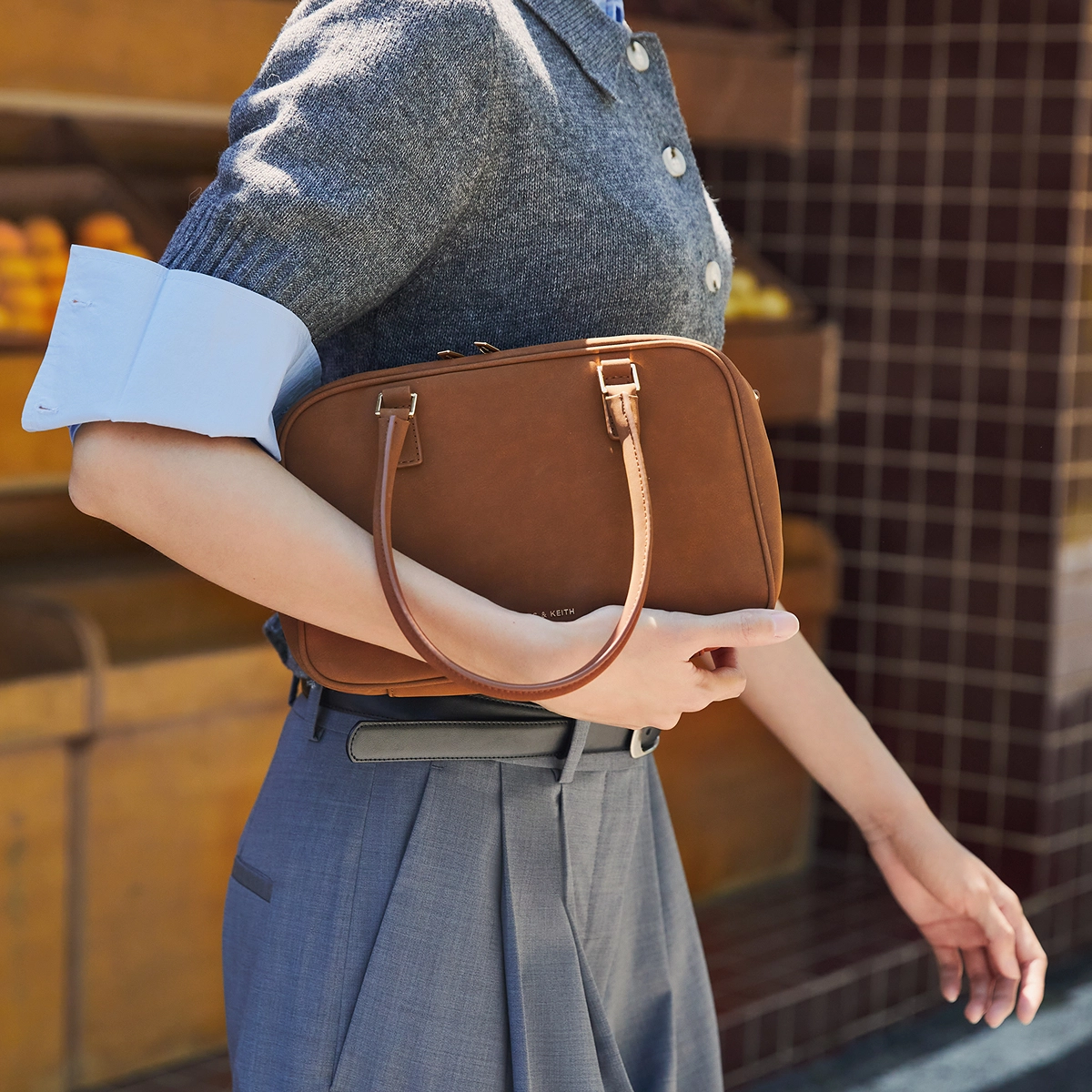 CHARLESKEITH ck PU BrownCreamNoirPewter