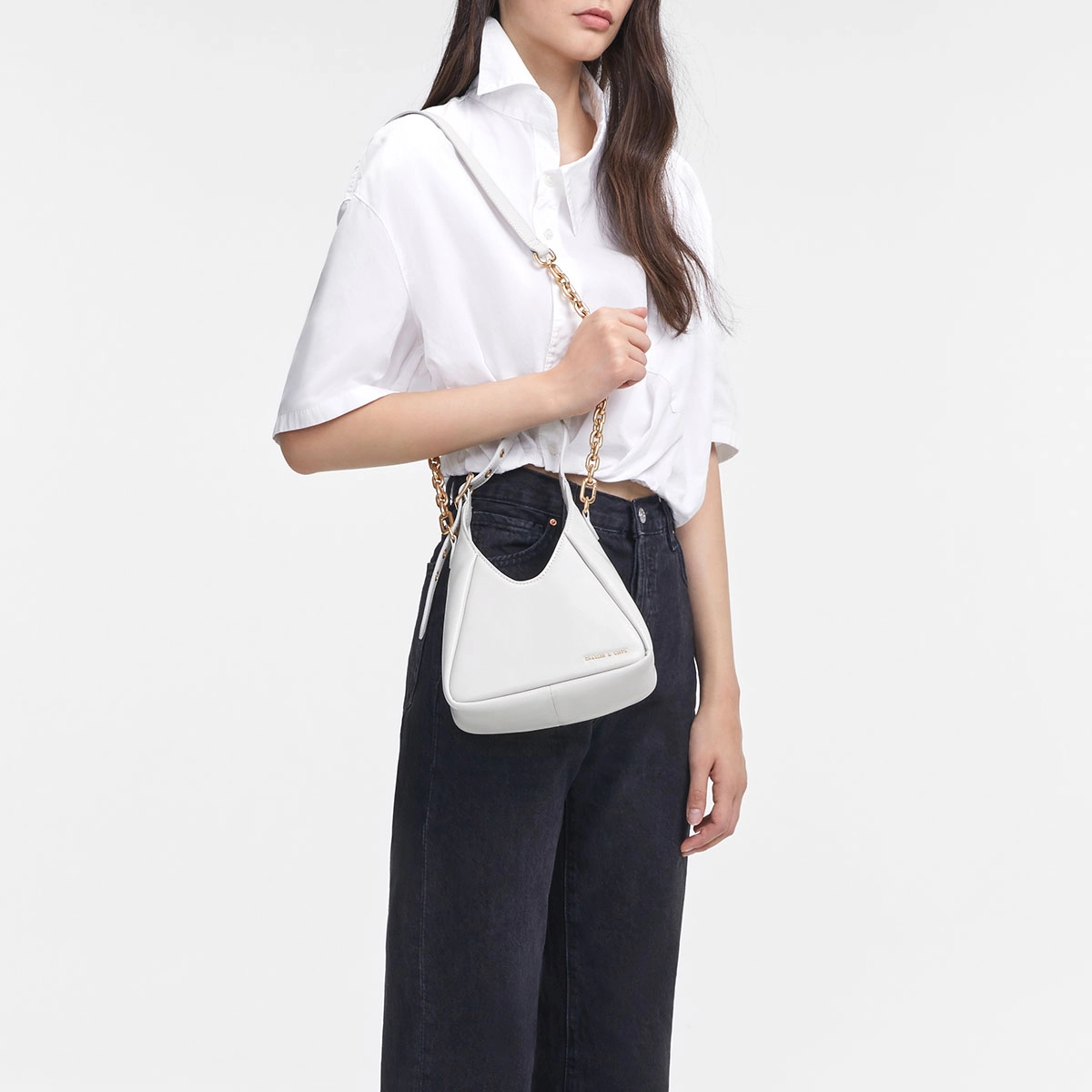 CHARLESKEITH ck Hobo BlackWhiteChocolate