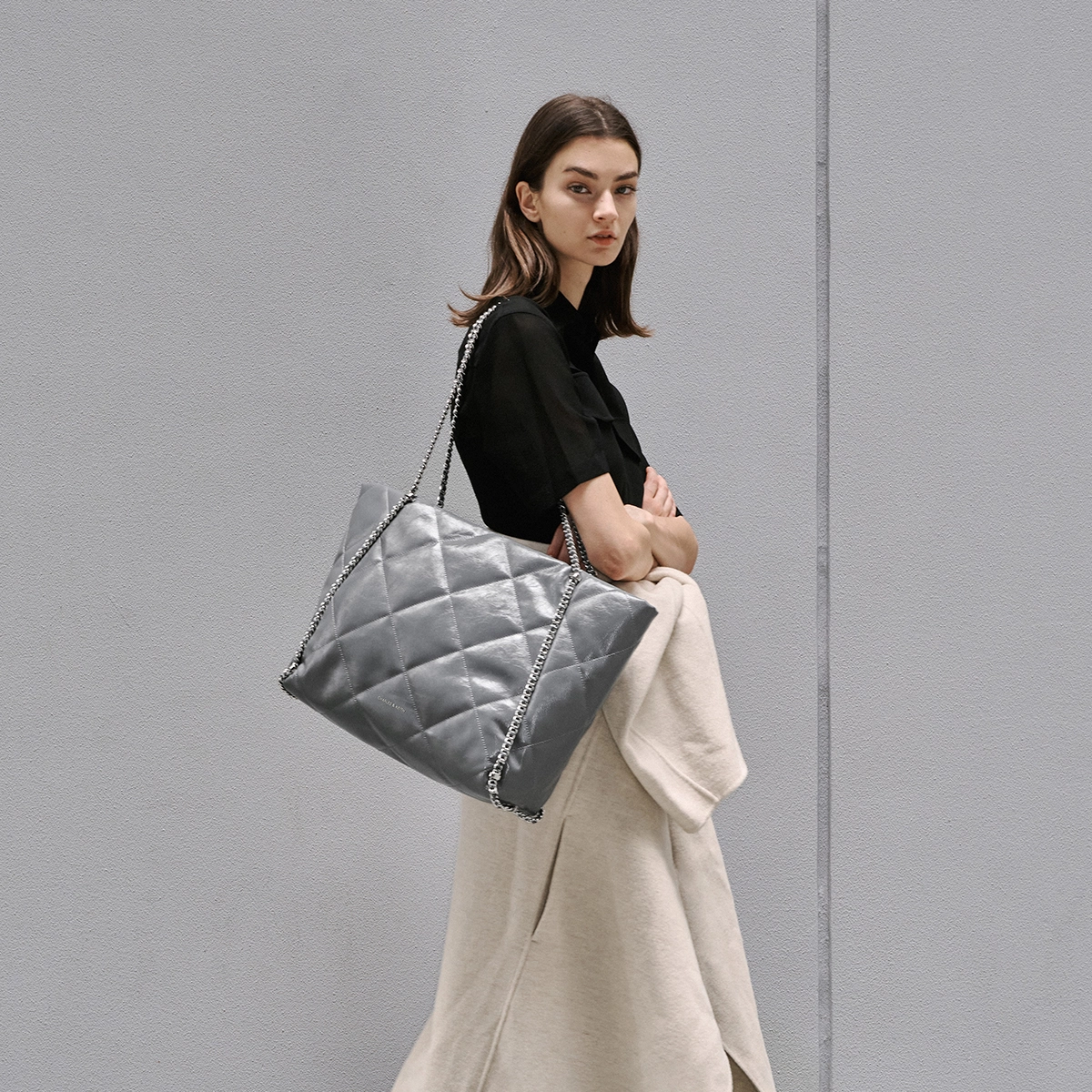 CHARLESKEITH ck PU BlackGreyCream