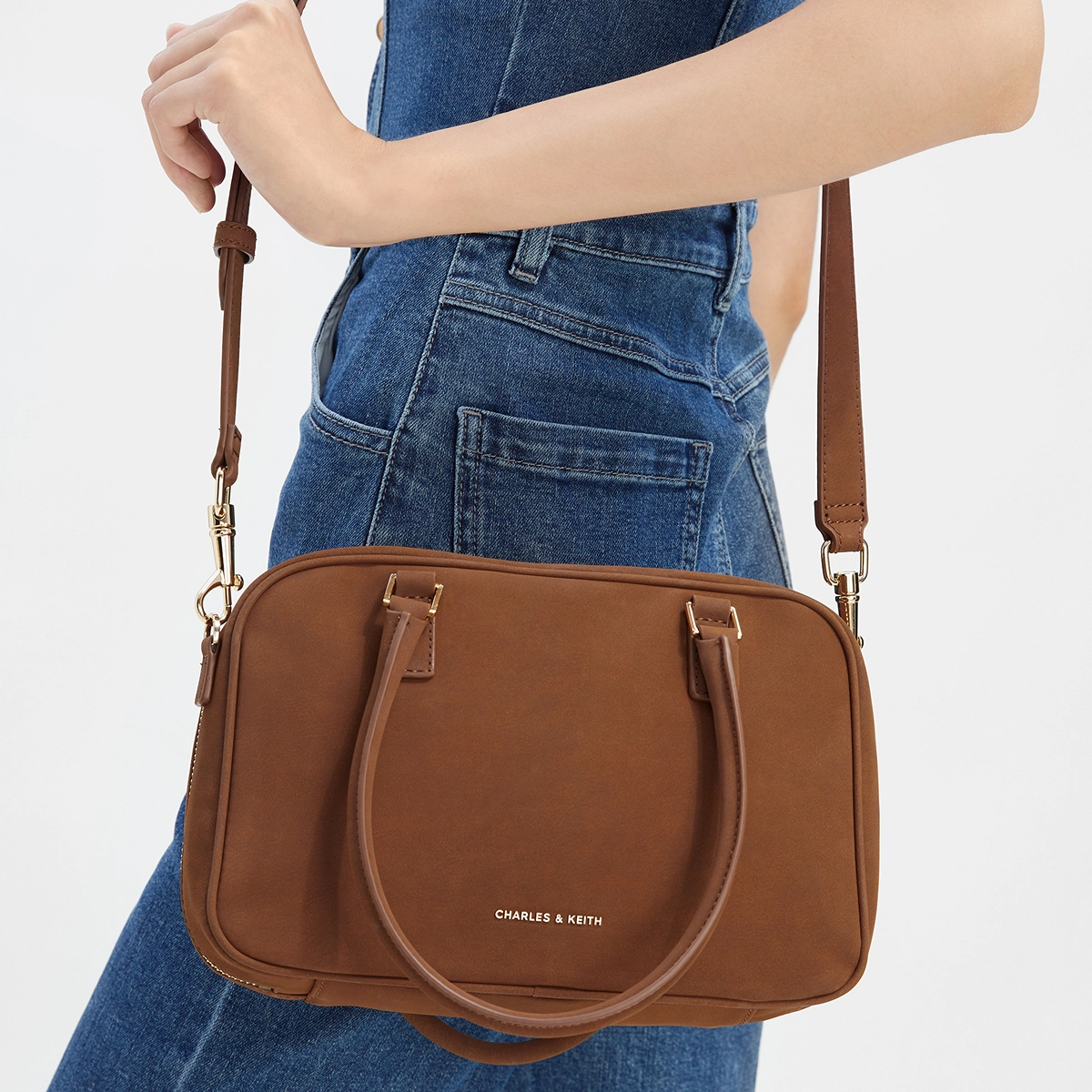 CHARLESKEITH ck PU BrownCreamNoirPewter