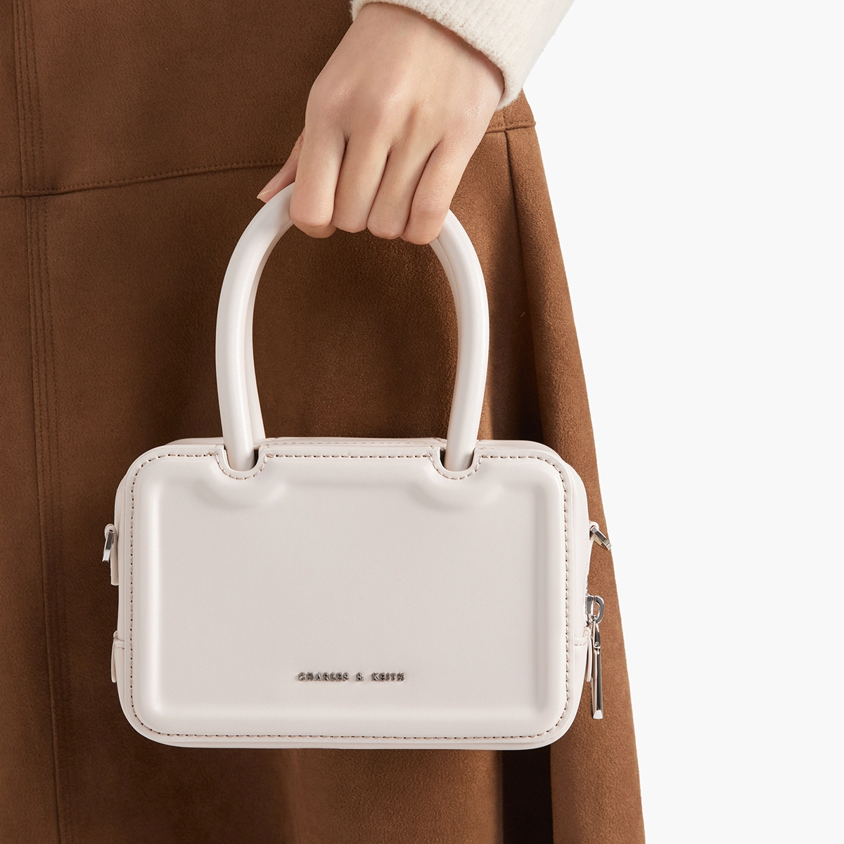CHARLESKEITH ck PU ChocolateOatPinkSilver