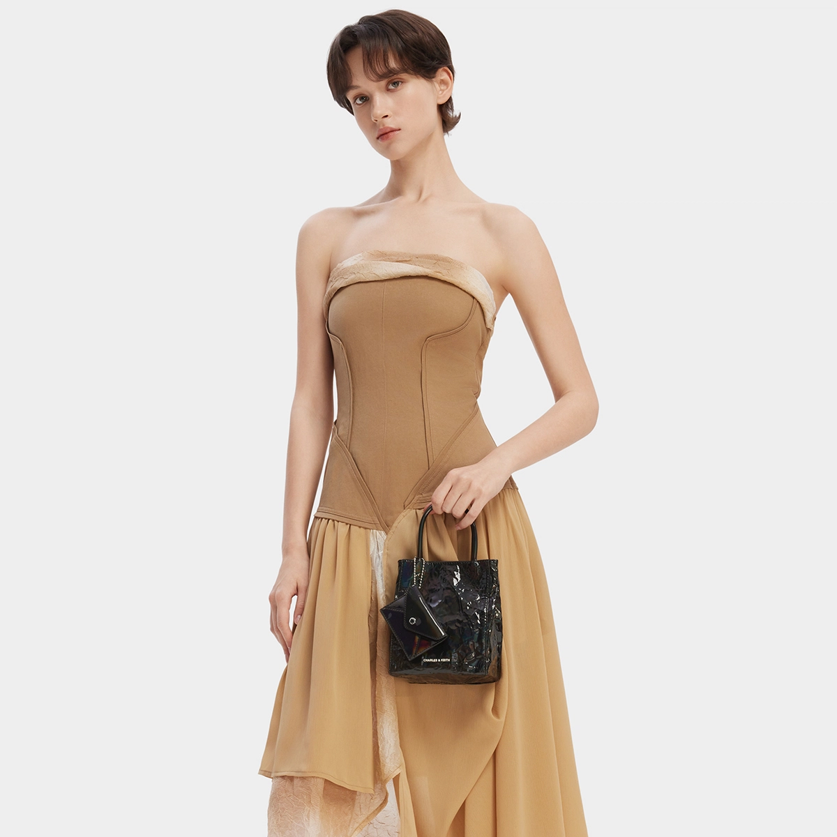 CHARLESKEITH ck PU CreamJet BlackSilver