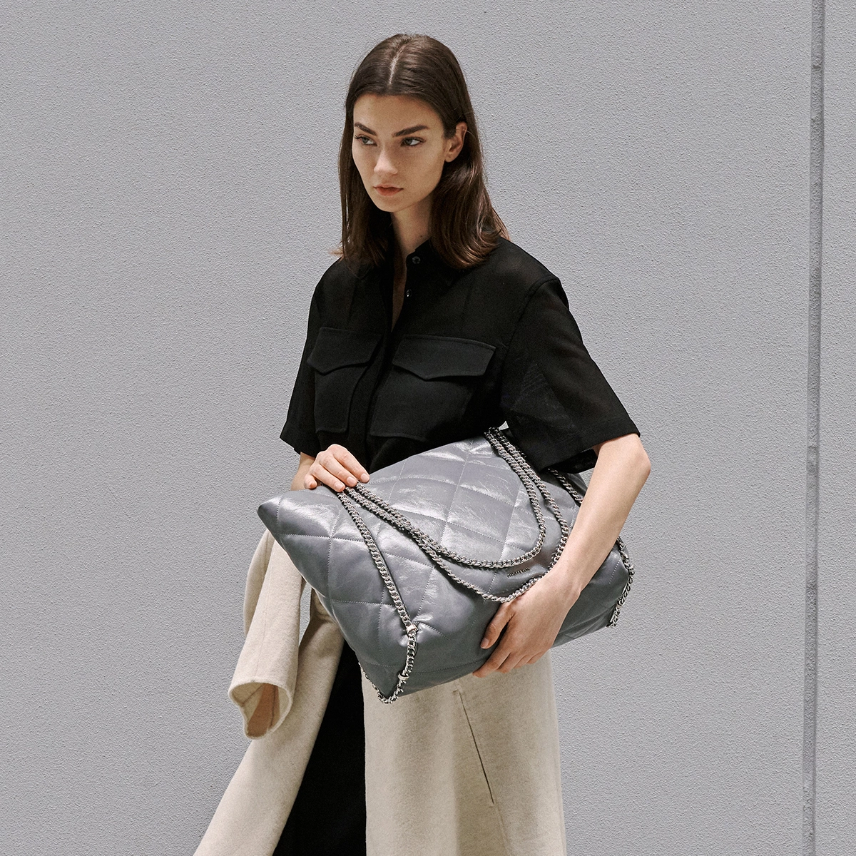 CHARLESKEITH ck PU BlackGreyCream