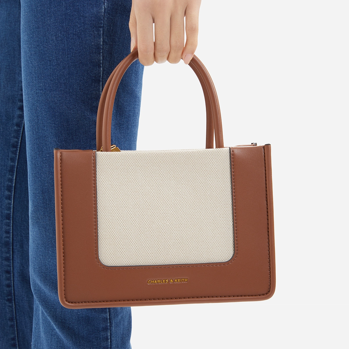 CHARLESKEITH ck PU Denim BlueTan