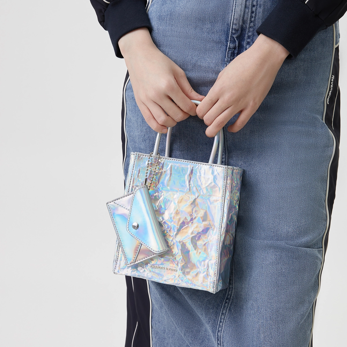 CHARLESKEITH ck PU CreamJet BlackSilver