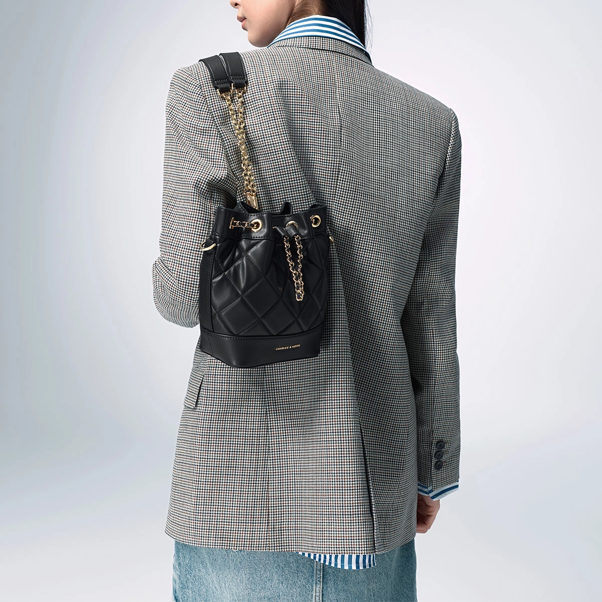 CHARLESKEITH ck PU NoirBeigeLight PinkDenim Blue