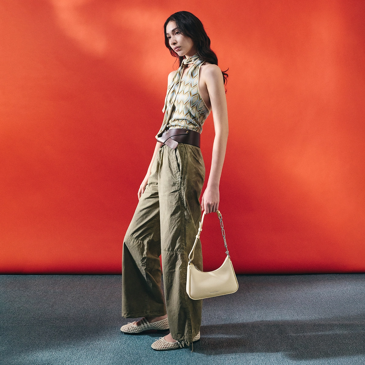 CHARLESKEITH ck PU CreamNoirLight Pink