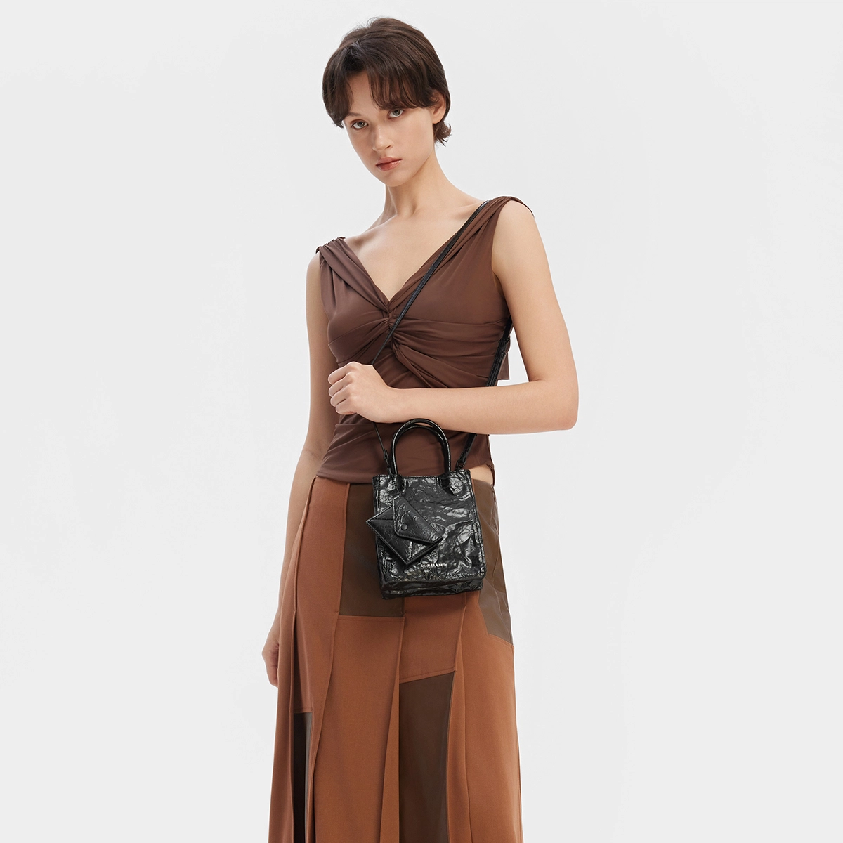 CHARLESKEITH ck PU CreamJet BlackSilver
