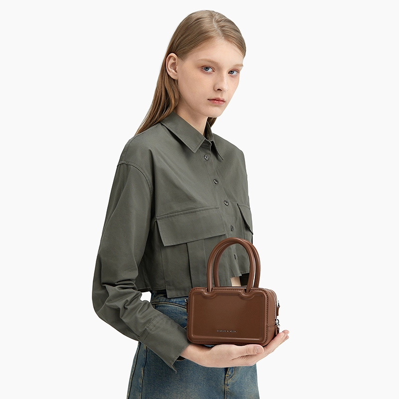 CHARLESKEITH ck PU ChocolateOatPinkSilver