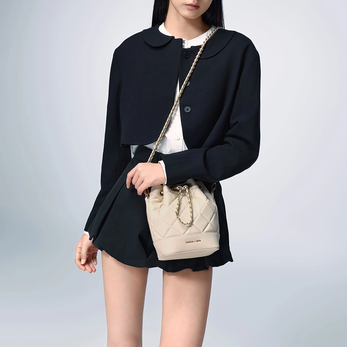 CHARLESKEITH ck PU NoirBeigeLight PinkDenim Blue