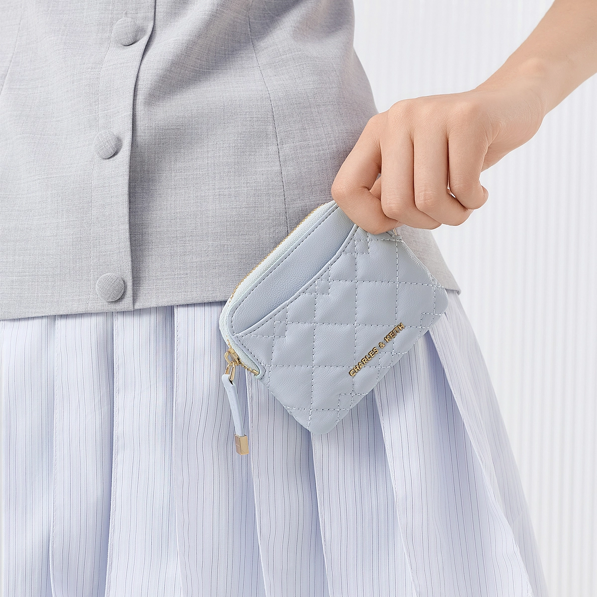 CHARLESKEITH ck PU BlackCreamSea Salt Blue