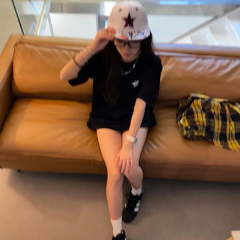 尚先生 嘻哈个性字母刺绣撞色大头围显脸小遮阳防晒春夏季平沿太阳帽青少年潮搭 棉腈纶材质 时尚棒球帽 男女同款情侣款 丰富色彩任你选