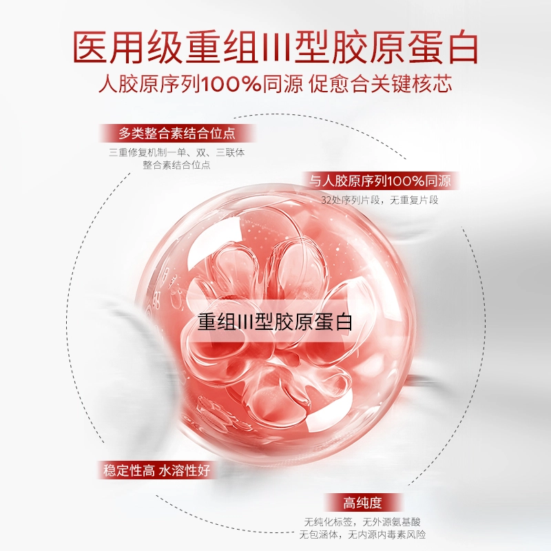 夸迪 重组Ⅲ型人源化胶原蛋白贴 医用敷料 术后创面修复