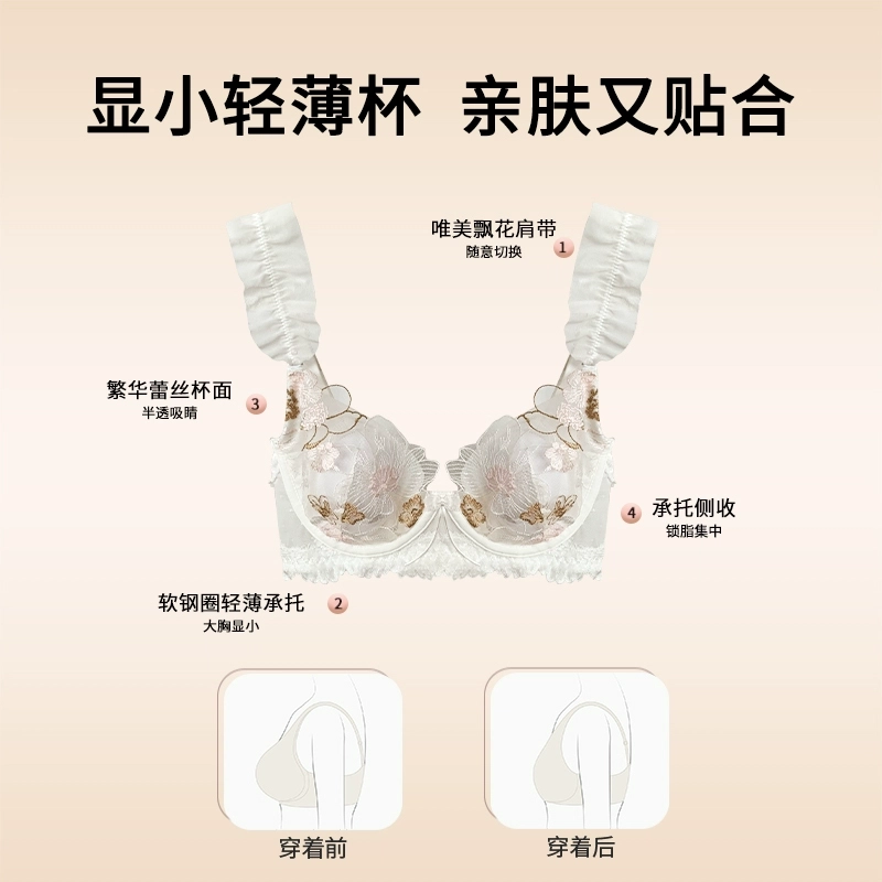 小甜崽 薄款亲肤舒适聚拢文胸 女款