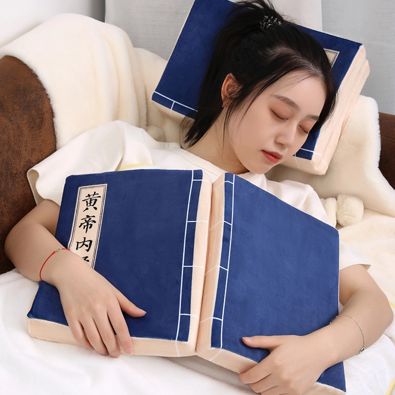 宫廷宝贝 故宫文创 黄帝内经沙发睡觉抱枕 玩偶 毛绒公仔