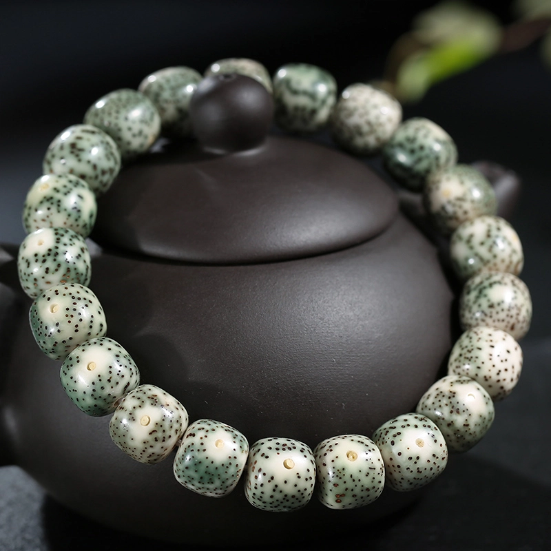 月印百川 海南佛珠单圈 原生态青花瓷 平安转运念珠 星月菩提 菩提类手串 男女同款情侣款 礼物礼盒