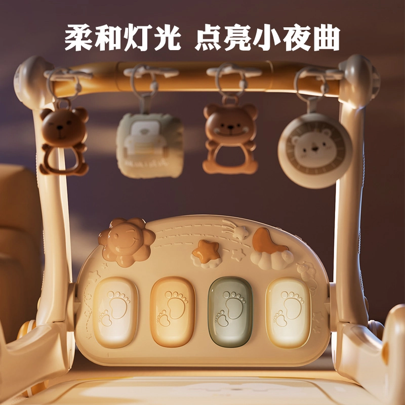 顽兔 婴儿健身架 脚踏钢琴学步车 早教益智玩具