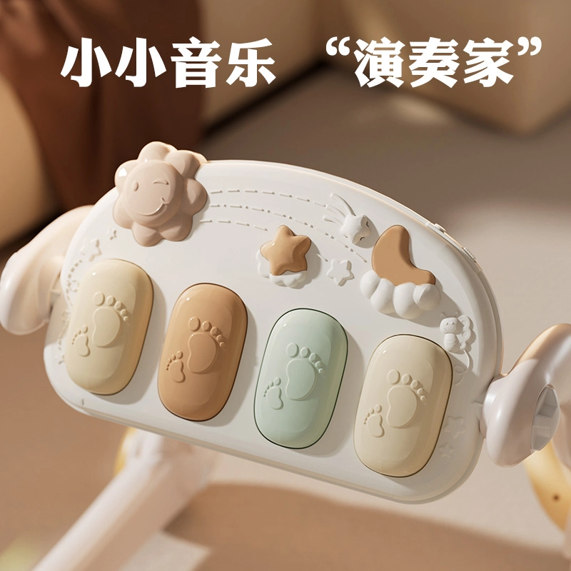 顽兔 婴儿健身架 脚踏钢琴学步车 早教益智玩具