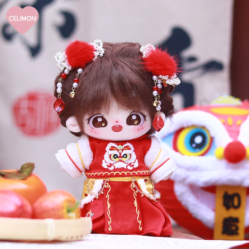 禧乐萌 棉花娃娃 娃衣服 吉祥纳福 福娃 玩偶 毛绒公仔