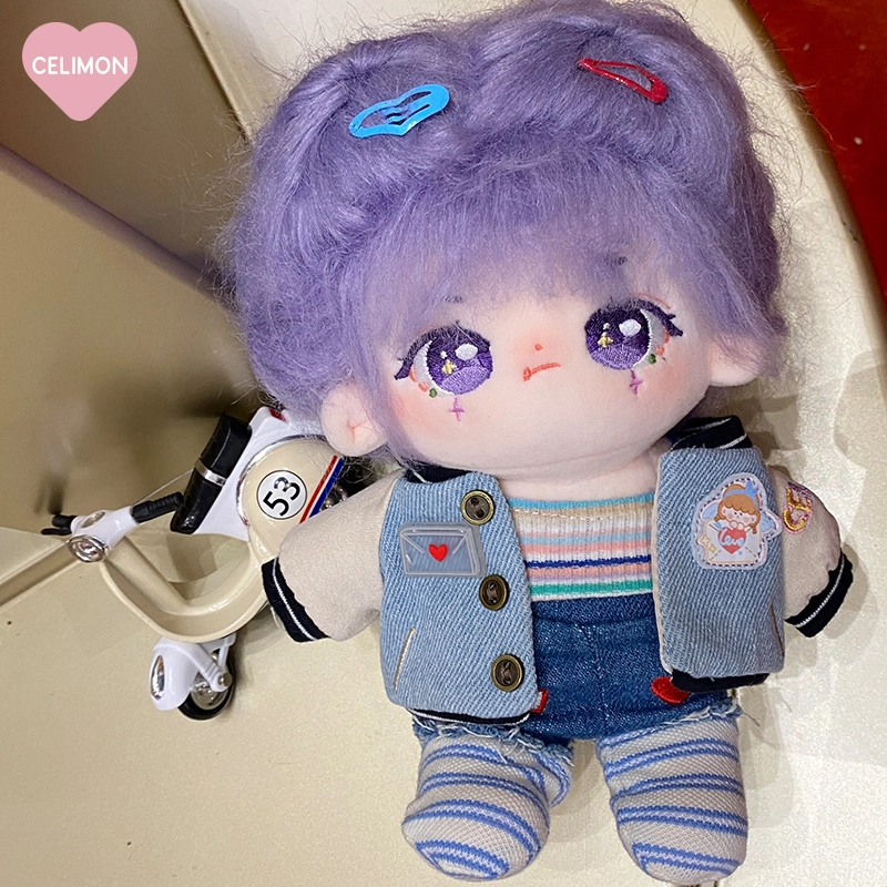 禧乐萌 品牌原创娃 炸毛魔女白兔酥 棉花娃娃 换装 又骨架 玩偶 毛绒公仔